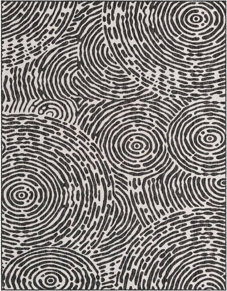 Detail image of 7' x 10' Easy-Clean Modern Indoor / Outdoor Rug