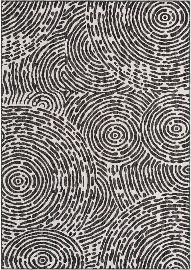 Detail image of 7' x 10' Easy-Clean Modern Indoor / Outdoor Rug