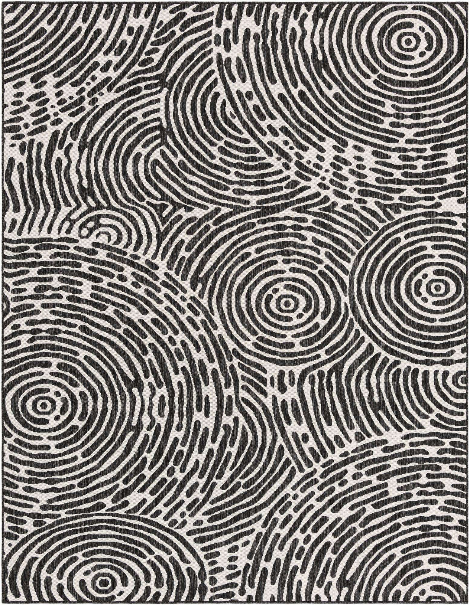 7' 10 x 10' Easy-Clean Modern Indoor / Outdoor Rug