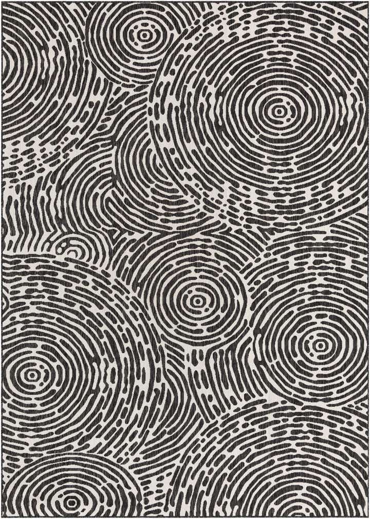9' x 12' Easy-Clean Modern Indoor / Outdoor Rug