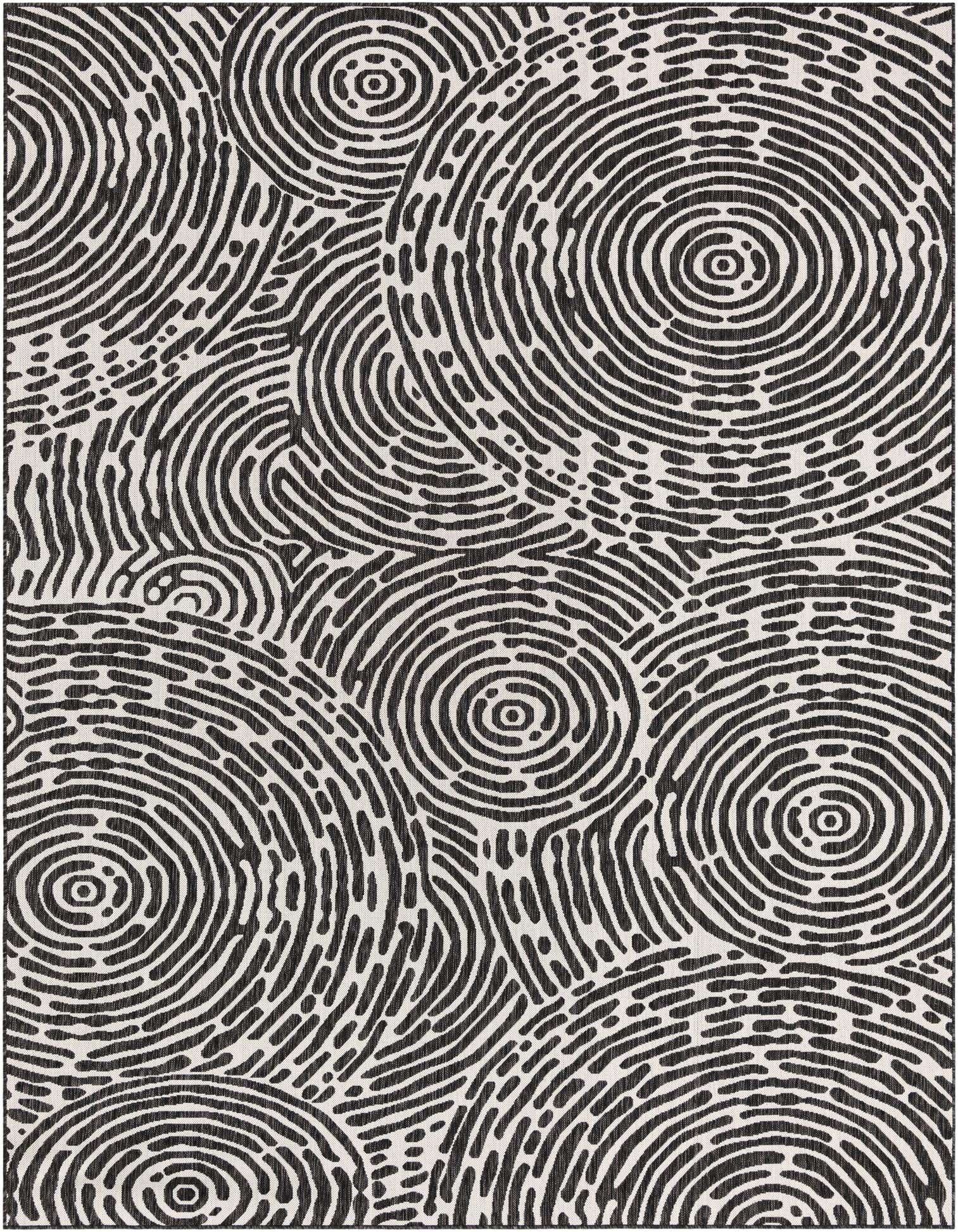 9' x 12' Easy-Clean Modern Indoor / Outdoor Rug
