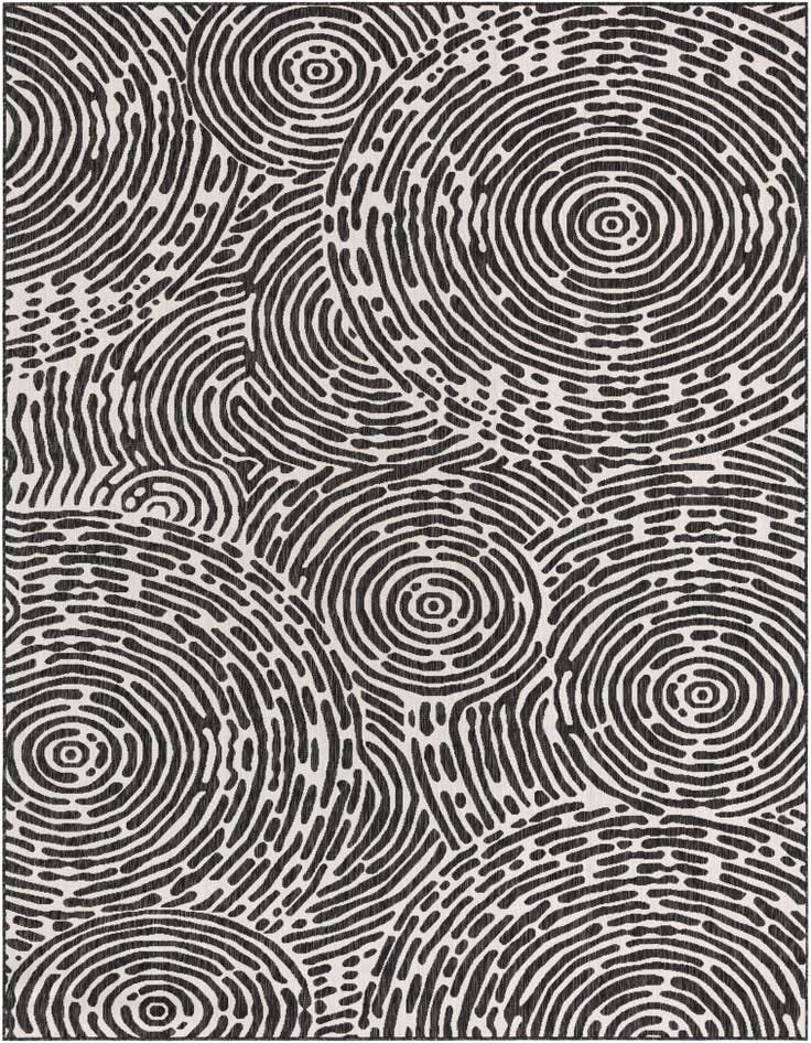 Detail image of 9' x 12' Easy-Clean Modern Indoor / Outdoor Rug