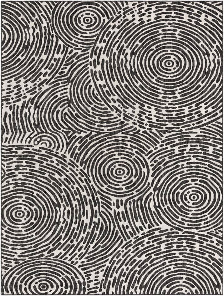 Detail image of 9' x 12' Easy-Clean Modern Indoor / Outdoor Rug