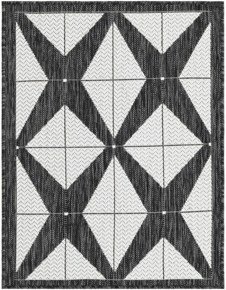 Detail image of 2' x 3' Easy-Clean Modern Indoor / Outdoor Rug