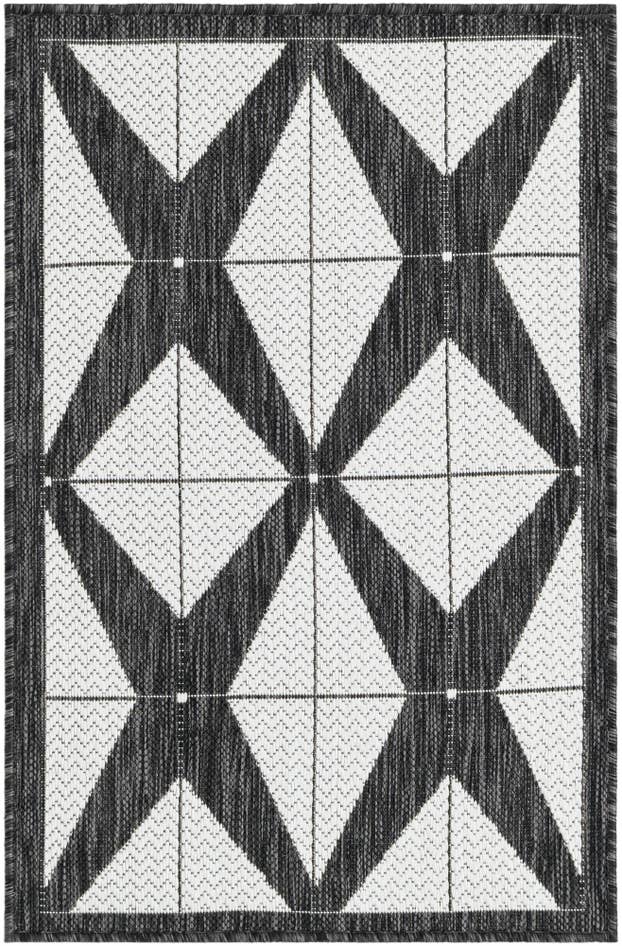 Detail image of 2' x 3' Easy-Clean Modern Indoor / Outdoor Rug