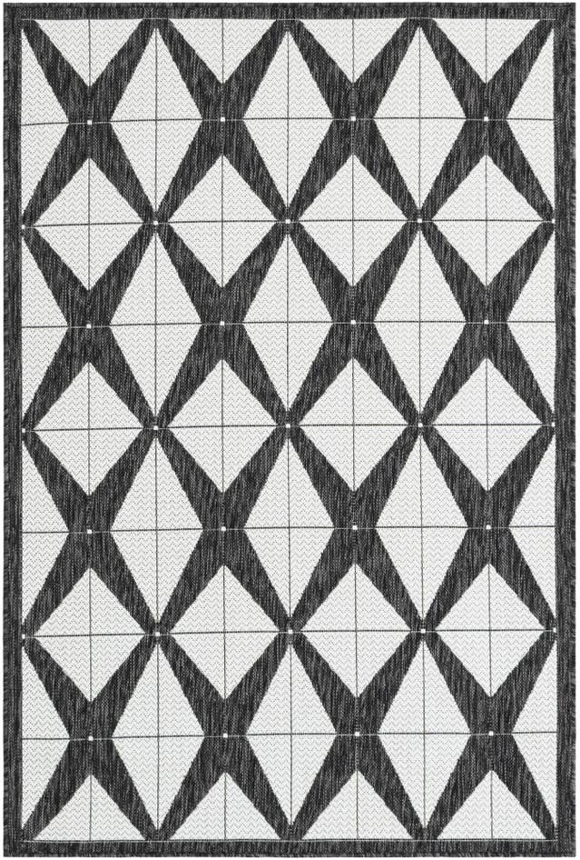Detail image of 4' x 6' Easy-Clean Modern Indoor / Outdoor Rug
