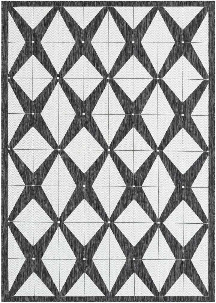 5' 3 x 8' Easy-Clean Modern Indoor / Outdoor Rug