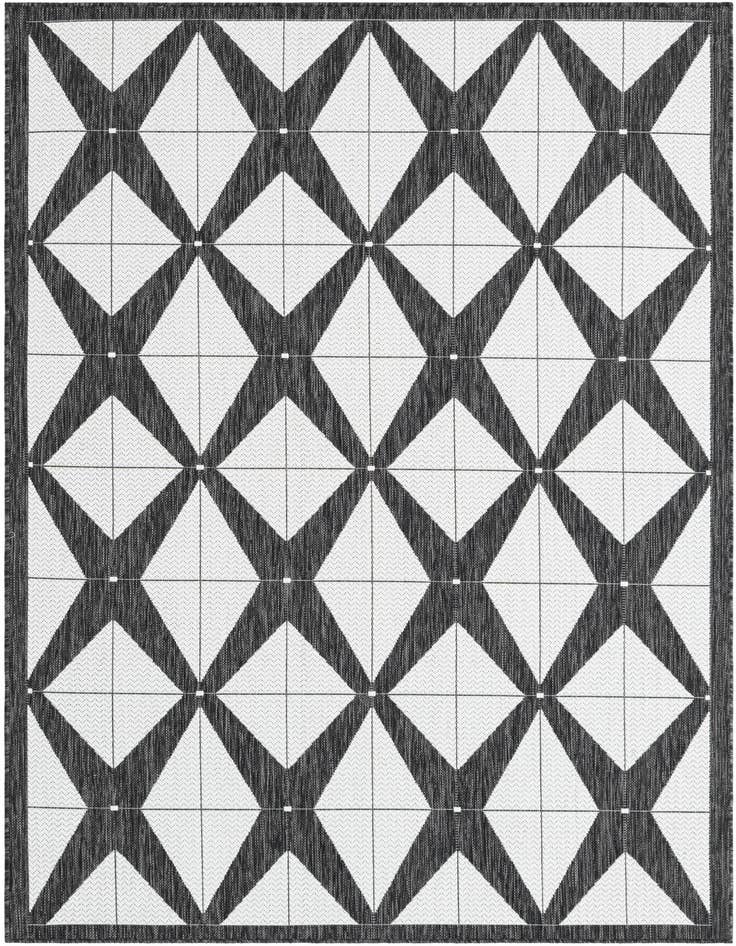 Detail image of 5' 3 x 8' Easy-Clean Modern Indoor / Outdoor Rug