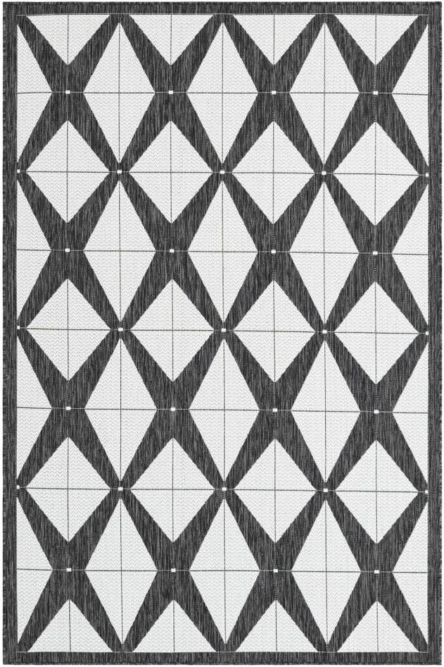 Detail image of 5' 3 x 8' Easy-Clean Modern Indoor / Outdoor Rug