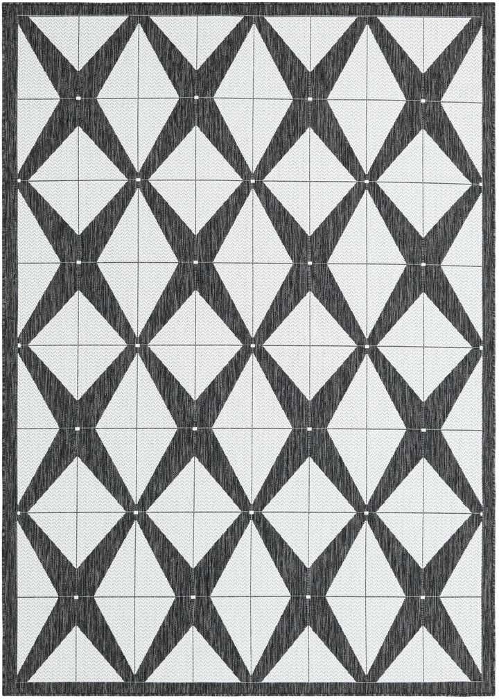 6' x 9' Easy-Clean Modern Indoor / Outdoor Rug
