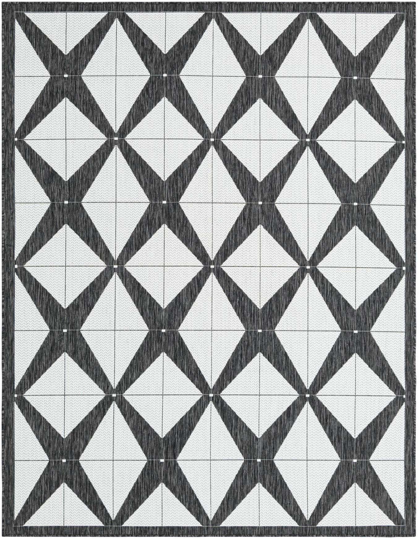 6' x 9' Easy-Clean Modern Indoor / Outdoor Rug