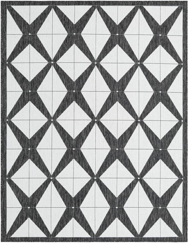 Detail image of 6' x 9' Easy-Clean Modern Indoor / Outdoor Rug