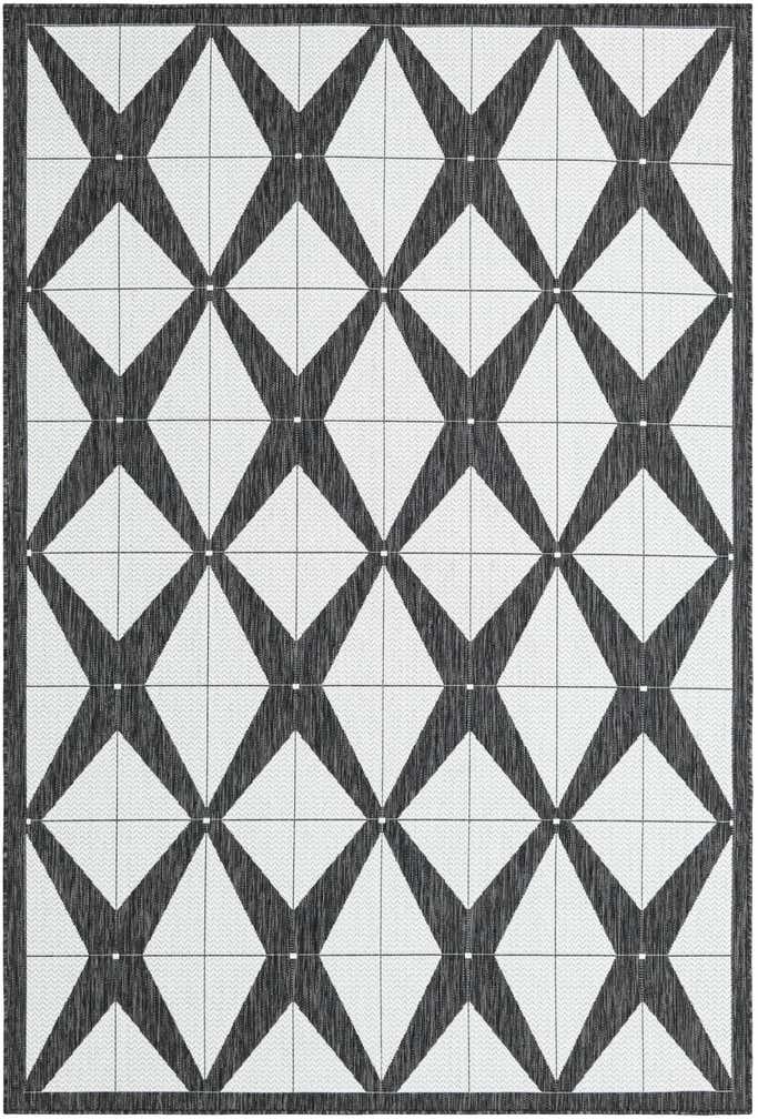 6' x 9' Easy-Clean Modern Indoor / Outdoor Rug