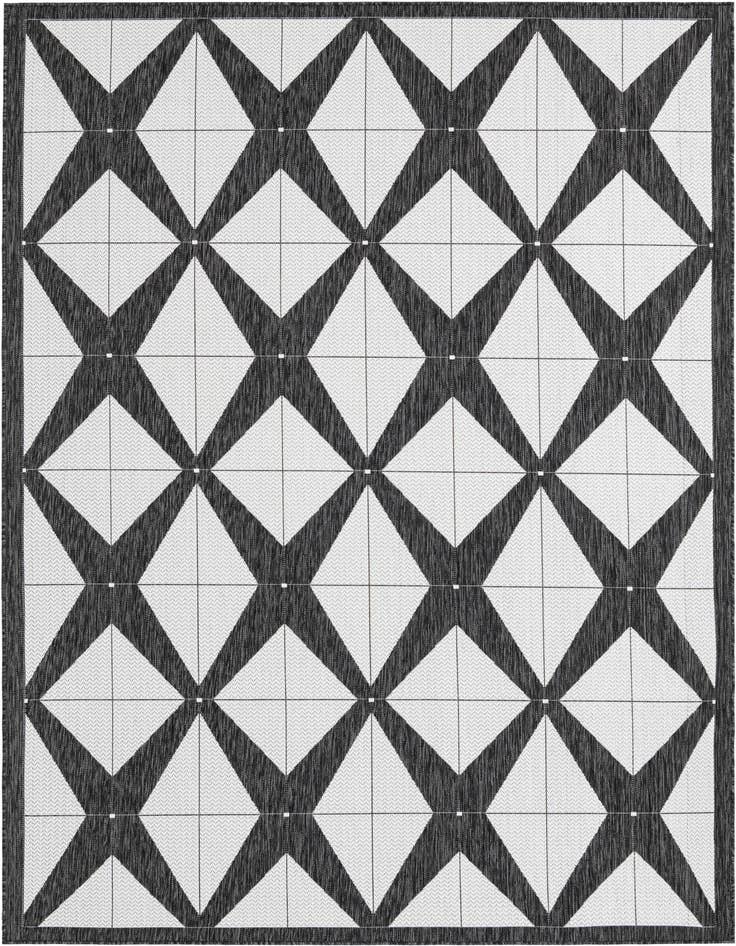 Detail image of 7' x 10' Easy-Clean Modern Indoor / Outdoor Rug