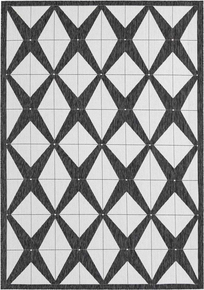 7' x 10' Easy-Clean Modern Indoor / Outdoor Rug