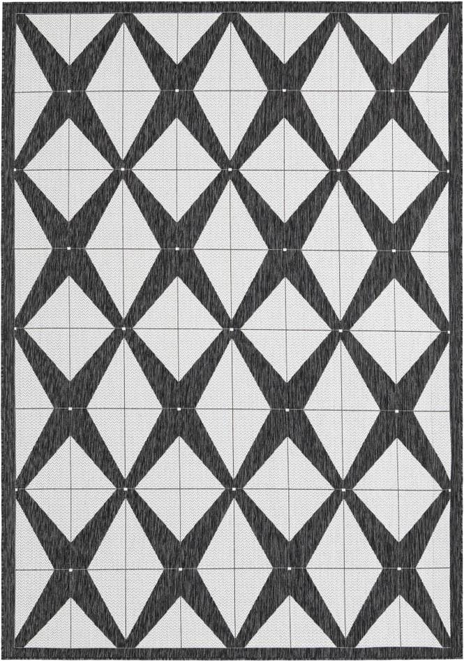Detail image of 7' x 10' Easy-Clean Modern Indoor / Outdoor Rug