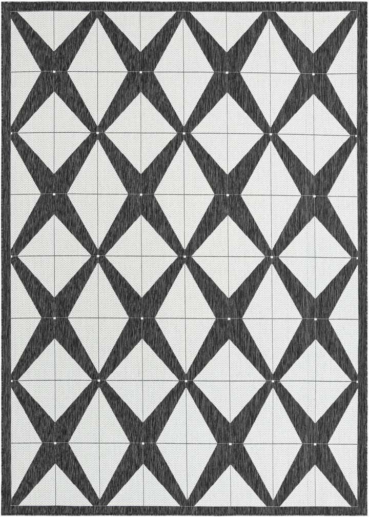 7' 10 x 10' Easy-Clean Modern Indoor / Outdoor Rug