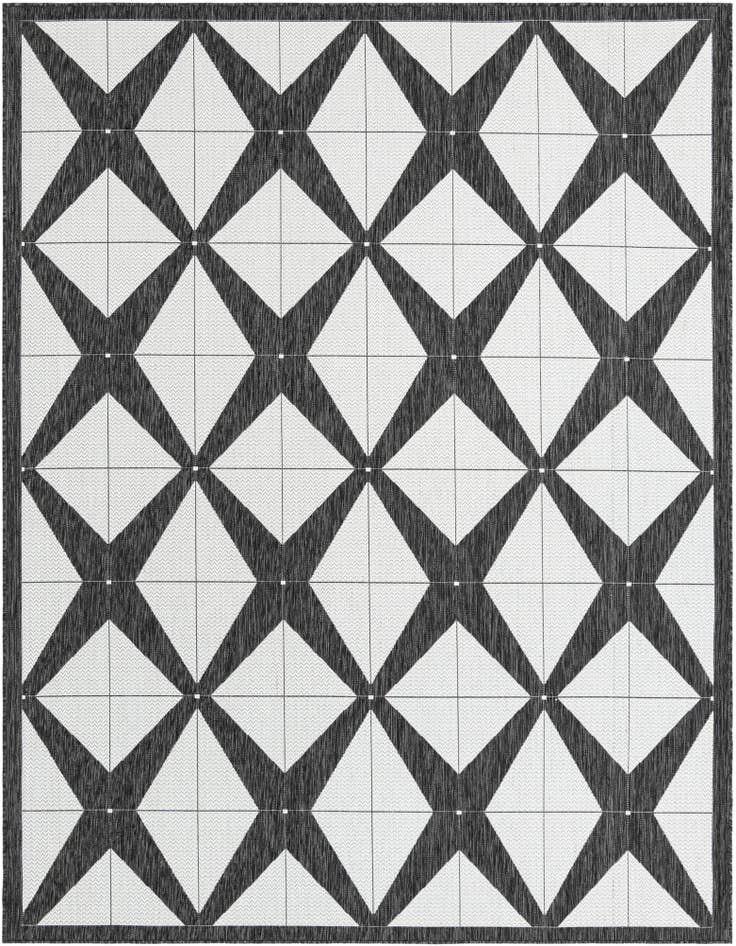 Detail image of 7' 10 x 10' Easy-Clean Modern Indoor / Outdoor Rug