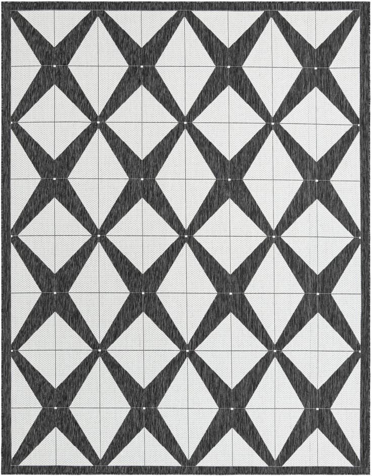 Detail image of 7' 10 x 10' Easy-Clean Modern Indoor / Outdoor Rug