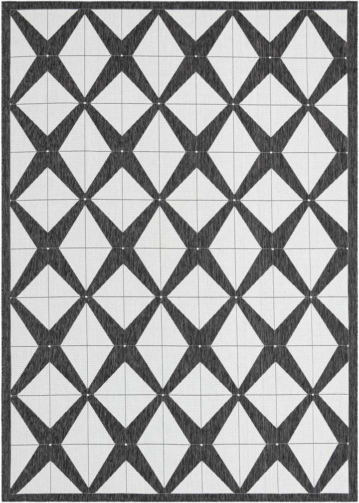 9' x 12' Easy-Clean Modern Indoor / Outdoor Rug