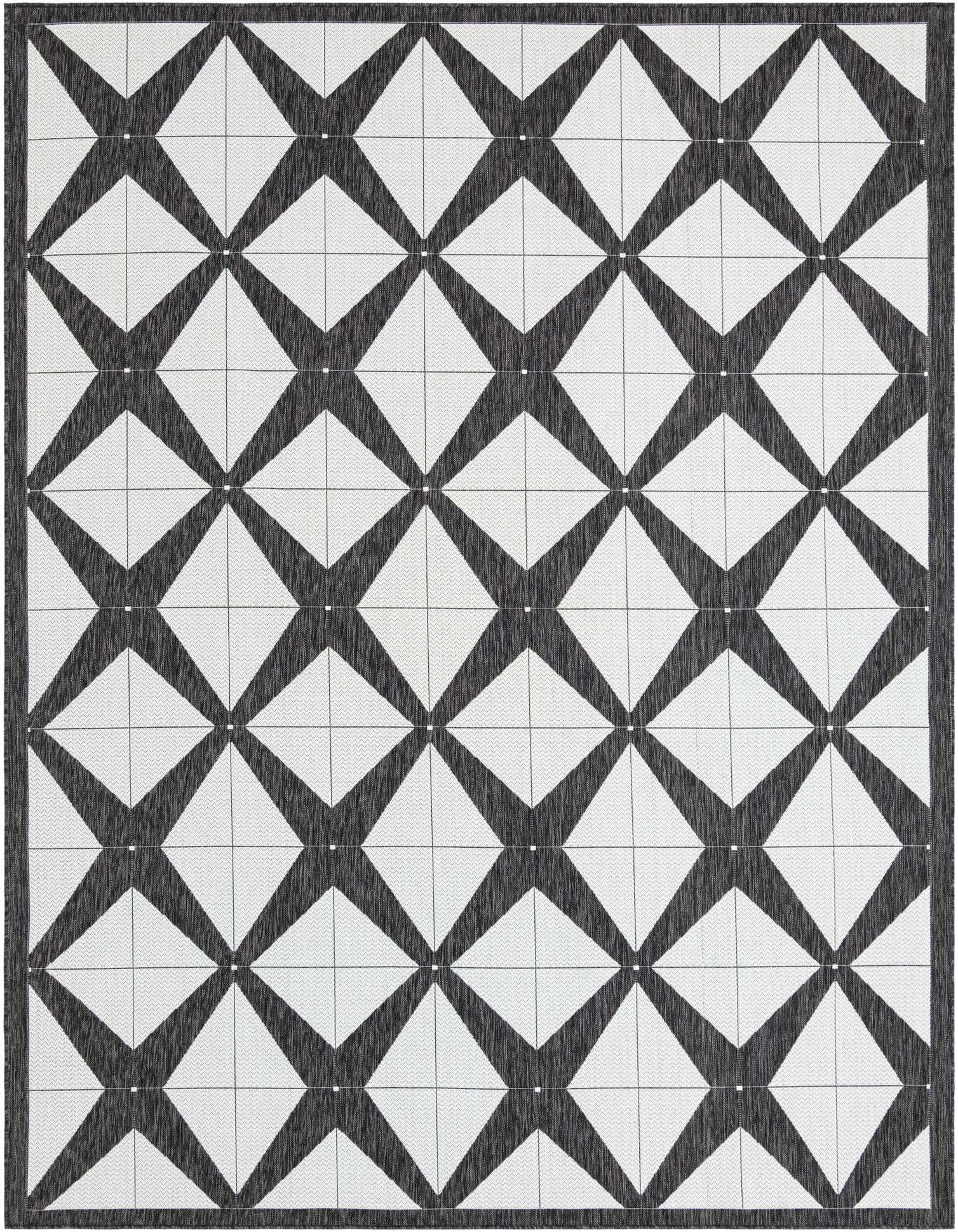 9' x 12' Easy-Clean Modern Indoor / Outdoor Rug