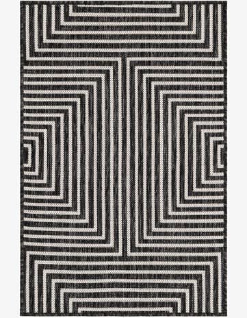 2' x 3' Easy-Clean Modern Indoor / Outdoor Rug