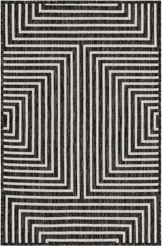 Detail image of 2' x 3' Easy-Clean Modern Indoor / Outdoor Rug