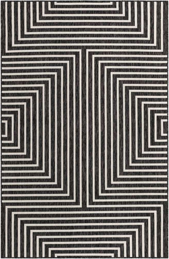 5' 3 x 8' Easy-Clean Modern Indoor / Outdoor Rug