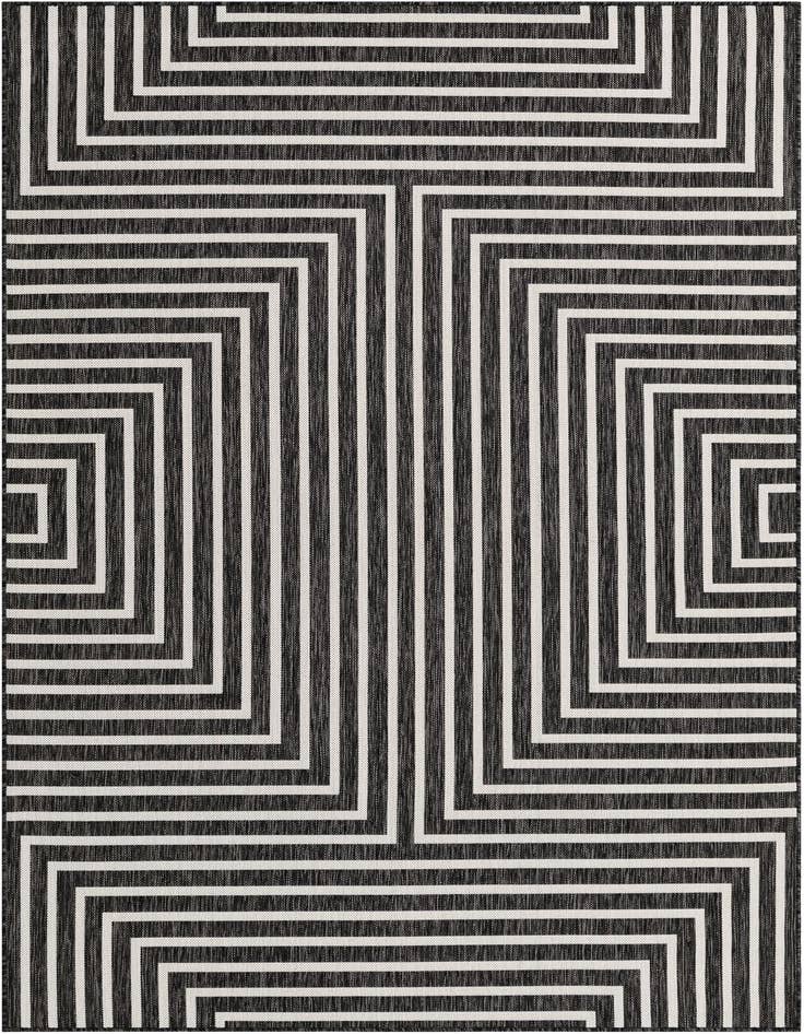 Detail image of 6' x 9' Easy-Clean Modern Indoor / Outdoor Rug