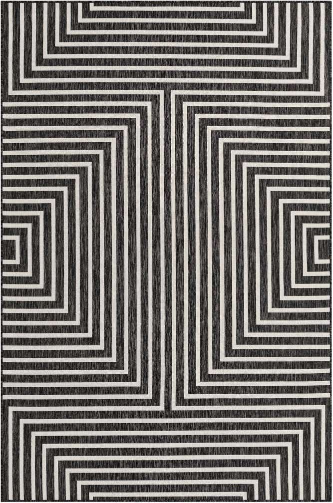 6' x 9' Easy-Clean Modern Indoor / Outdoor Rug