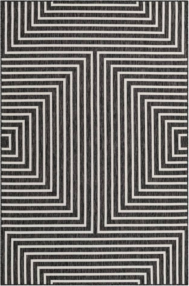 Detail image of 6' x 9' Easy-Clean Modern Indoor / Outdoor Rug