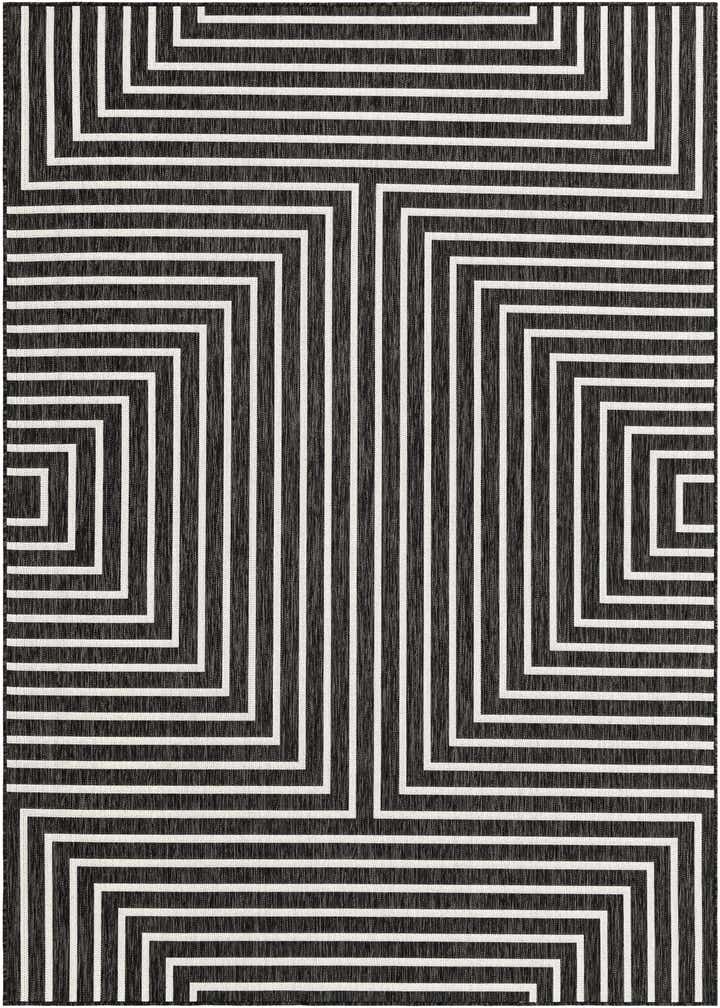 7' x 10' Easy-Clean Modern Indoor / Outdoor Rug