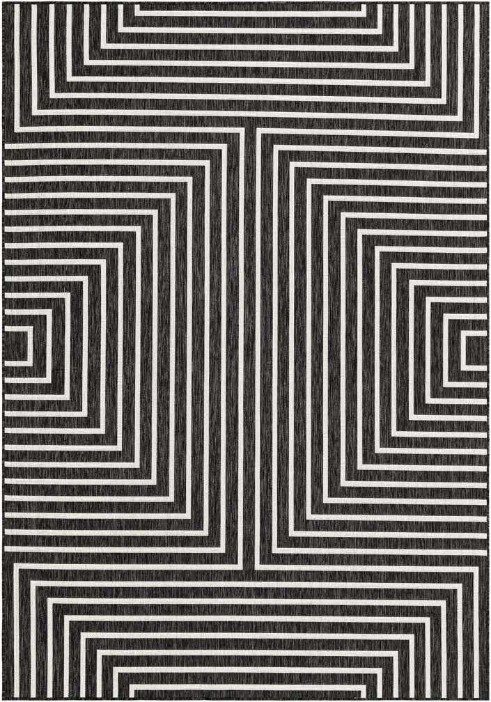 7' x 10' Easy-Clean Modern Indoor / Outdoor Rug