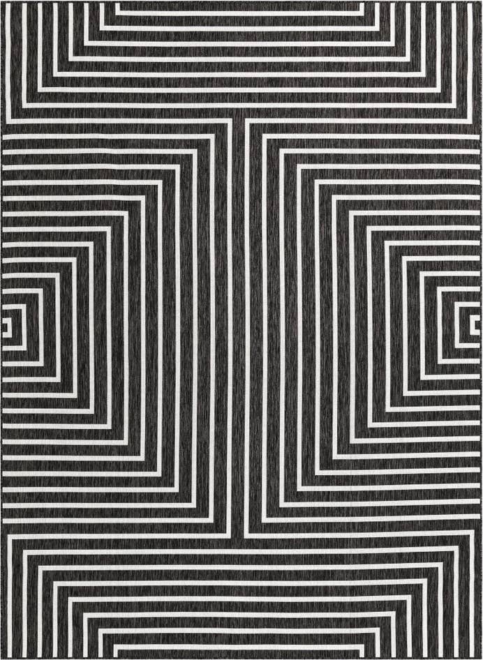 Detail image of 9' x 12' Easy-Clean Modern Indoor / Outdoor Rug