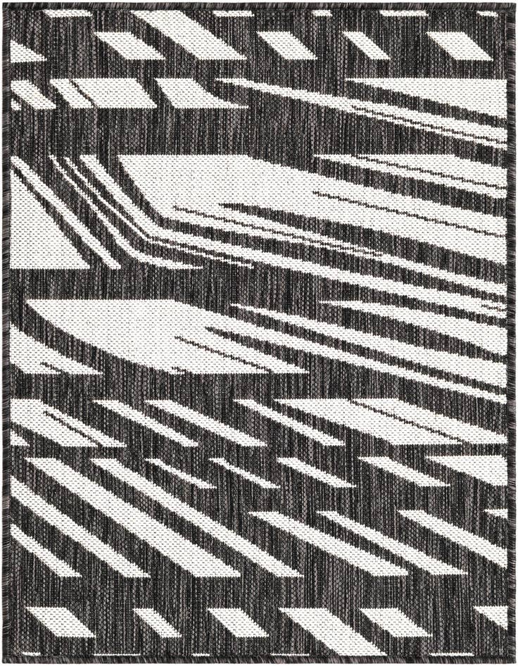 Detail image of 2' x 3' Easy-Clean Modern Indoor / Outdoor Rug