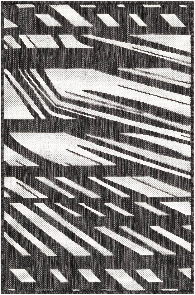 Detail image of 2' x 3' Easy-Clean Modern Indoor / Outdoor Rug