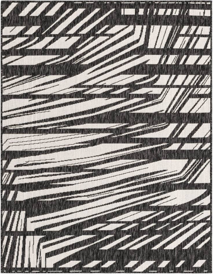 Detail image of 4' x 6' Easy-Clean Modern Indoor / Outdoor Rug