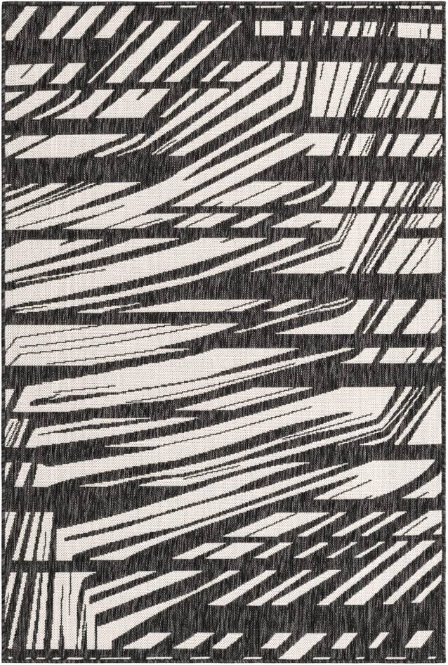 Detail image of 4' x 6' Easy-Clean Modern Indoor / Outdoor Rug