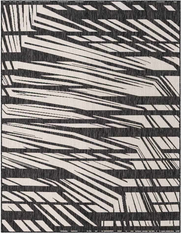 Detail image of 5' 3 x 8' Easy-Clean Modern Indoor / Outdoor Rug