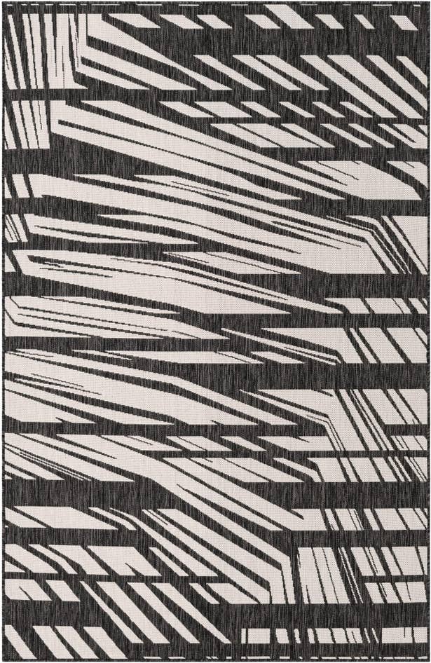 Detail image of 5' 3 x 8' Easy-Clean Modern Indoor / Outdoor Rug