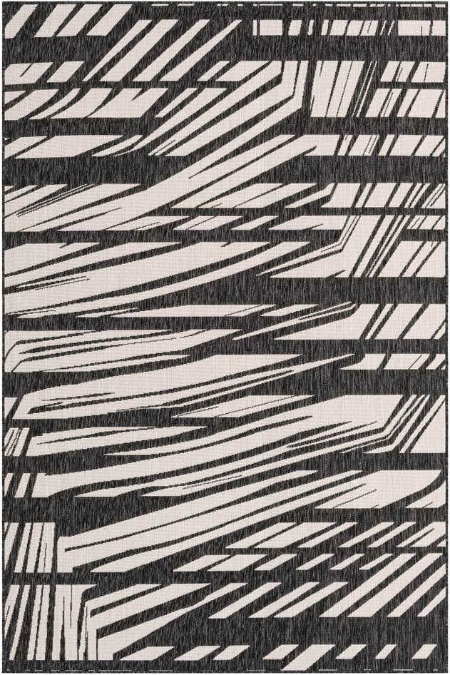 Detail image of 6' x 9' Easy-Clean Modern Indoor / Outdoor Rug