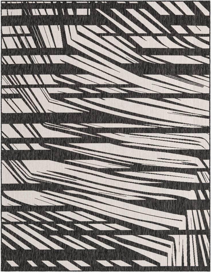 Detail image of 7' x 10' Easy-Clean Modern Indoor / Outdoor Rug