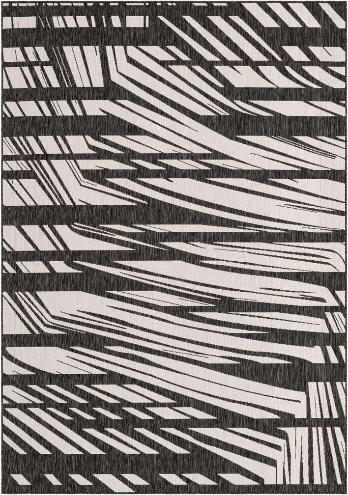 7' x 10' Easy-Clean Modern Indoor / Outdoor Rug