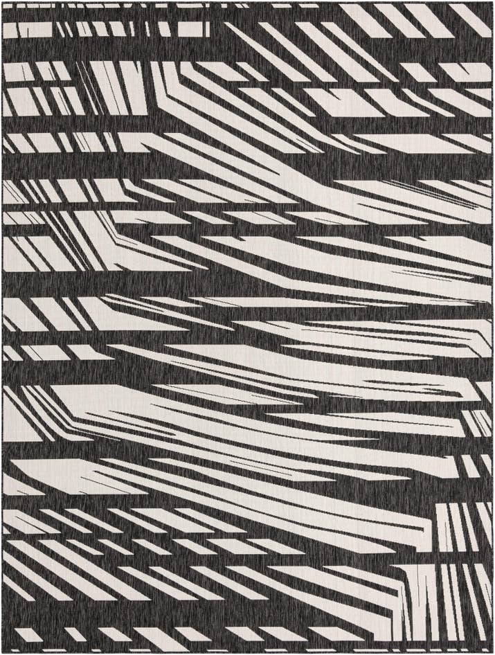 Detail image of 9' x 12' Easy-Clean Modern Indoor / Outdoor Rug
