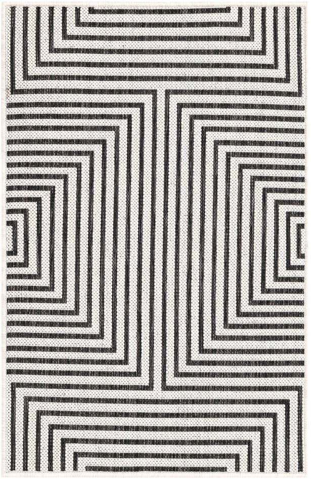 Detail image of 2' x 3' Easy-Clean Modern Indoor / Outdoor Rug