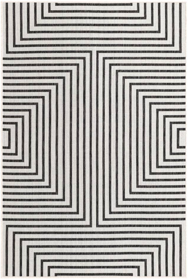 Detail image of 4' x 6' Easy-Clean Modern Indoor / Outdoor Rug