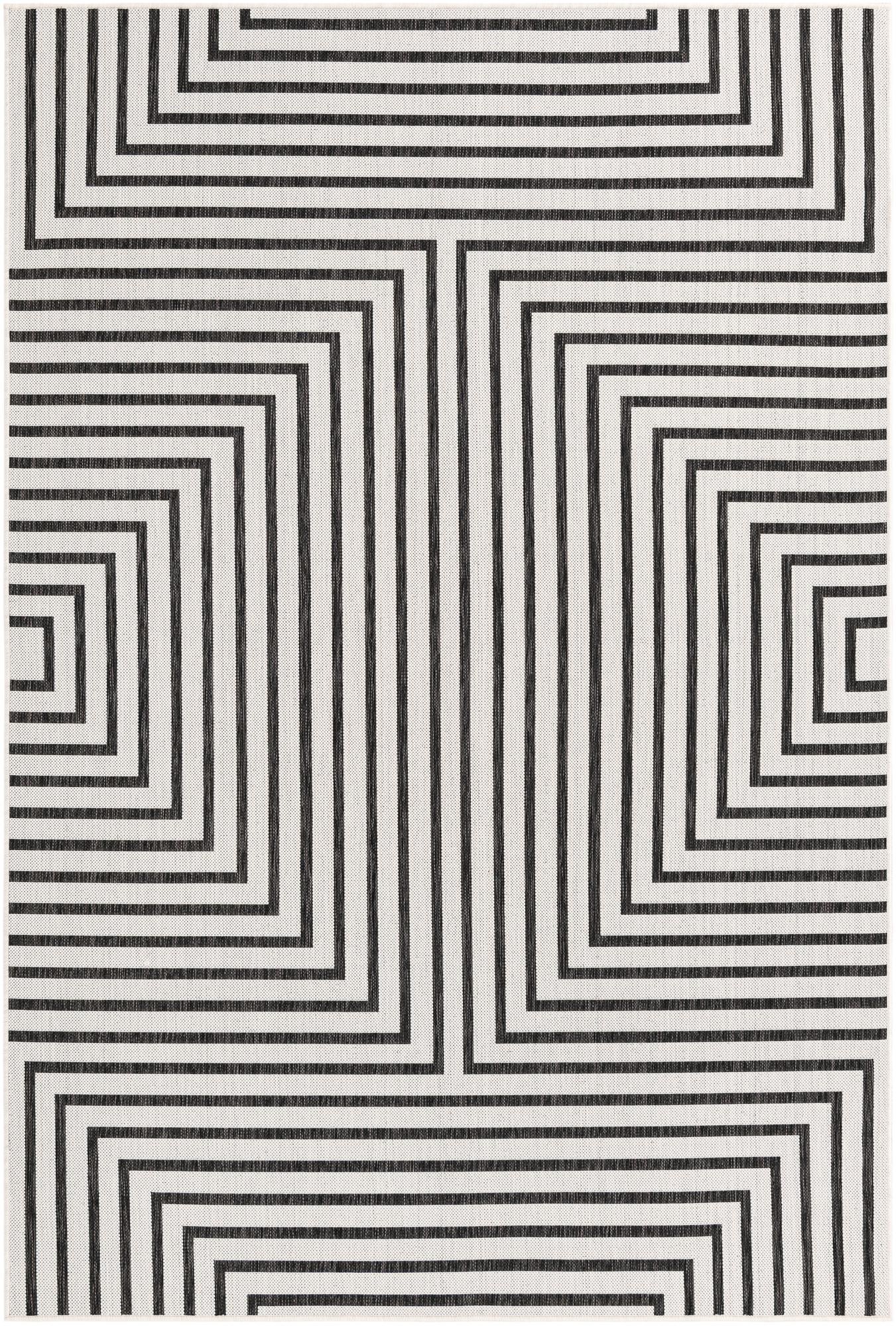 6' x 9' Easy-Clean Modern Indoor / Outdoor Rug