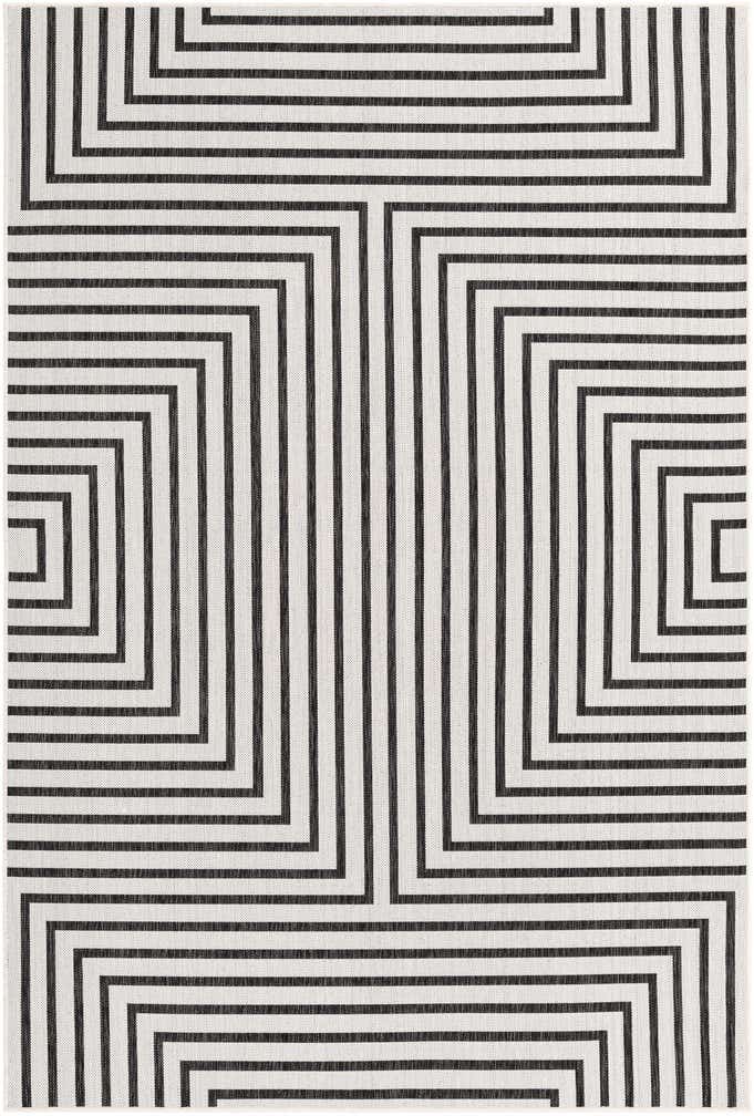 6' x 9' Easy-Clean Modern Indoor / Outdoor Rug