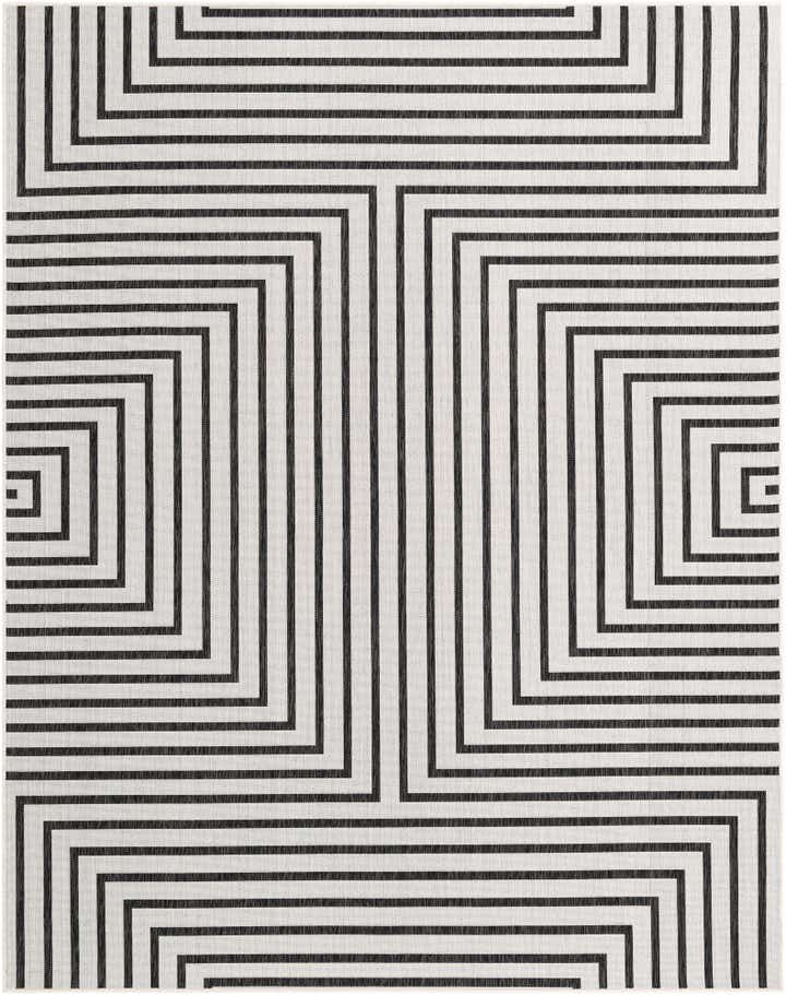 7' 10 x 10' Easy-Clean Modern Indoor / Outdoor Rug