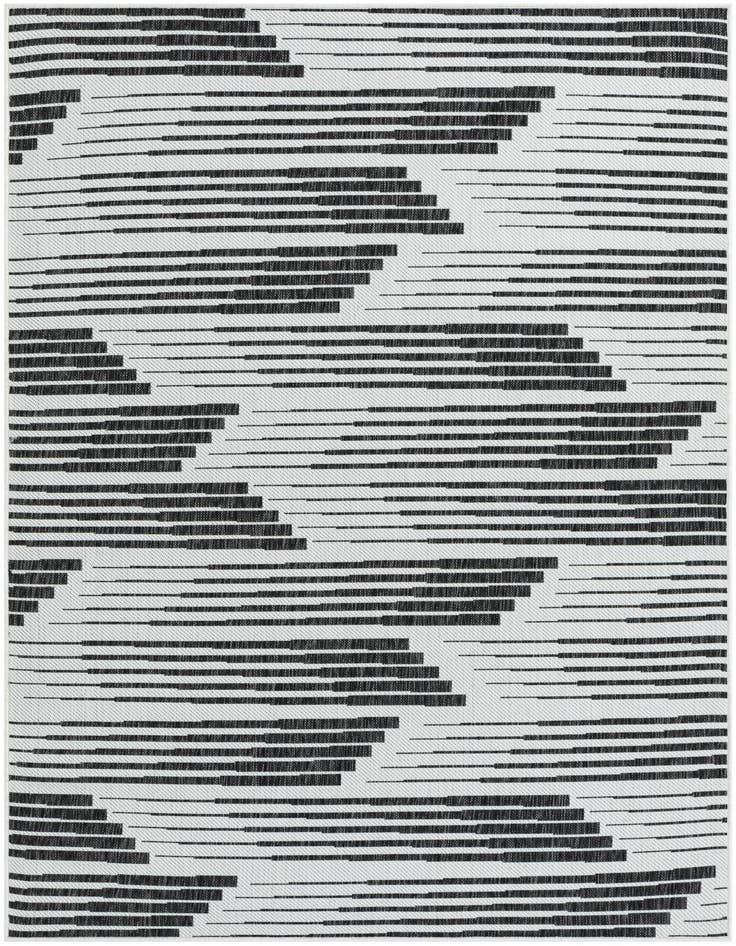 Detail image of 5' 3 x 8' Easy-Clean Modern Indoor / Outdoor Rug